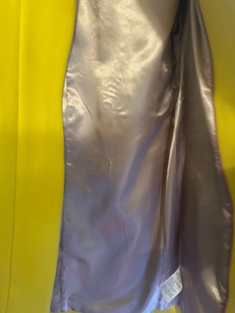 J. Crew Bright Yellow Italian Stadium Cloth Coat - Picture 5 of 6